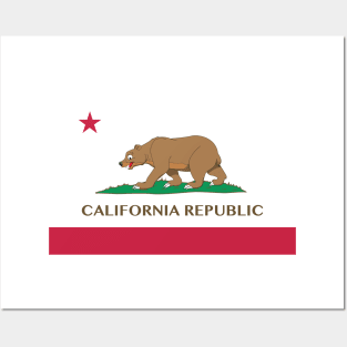 Californian Flag Posters and Art